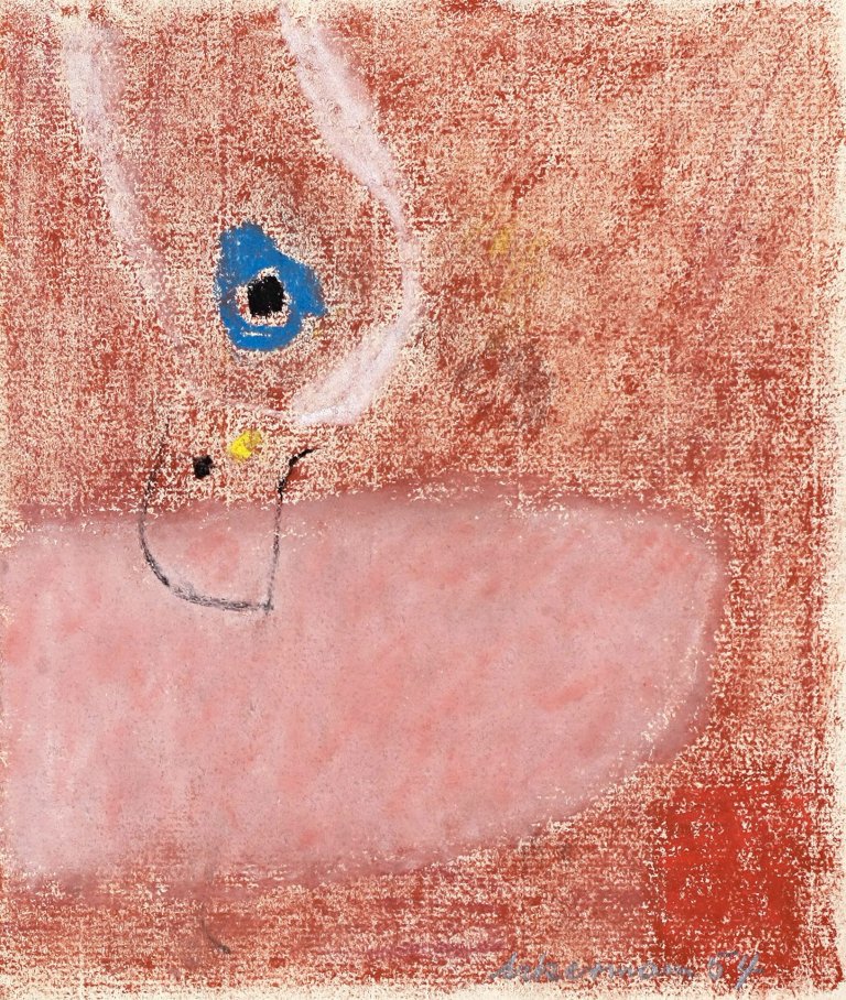 Auf diesem Bild ist das folgende Kunstwerk zu sehen: Max Ackermann. Ohne Titel. 1954.