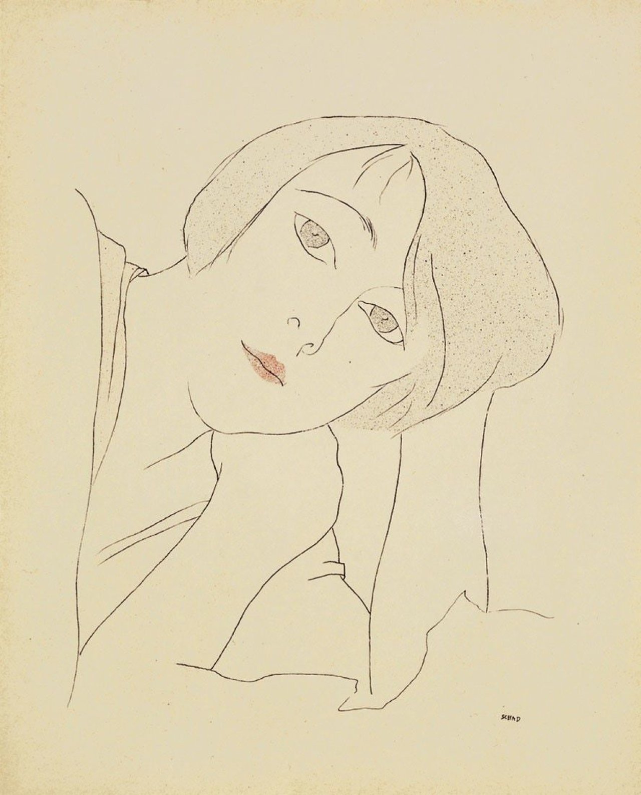 Auf diesem Bild ist das folgende Kunstwerk zu sehen: Christian Schad. „Maika II“. 1928.