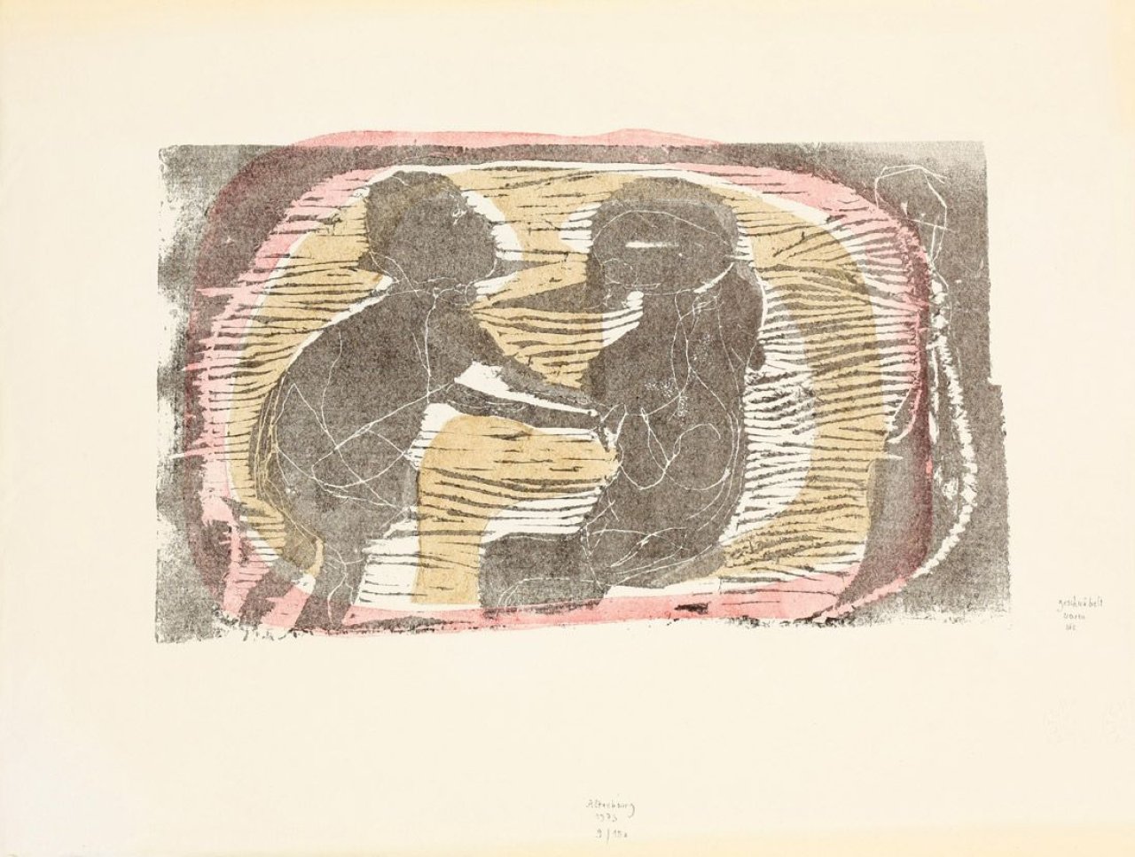 Auf diesem Bild ist das folgende Kunstwerk zu sehen: Gerhard Altenbourg. „Geschnäbelt waren sie“. 1973.