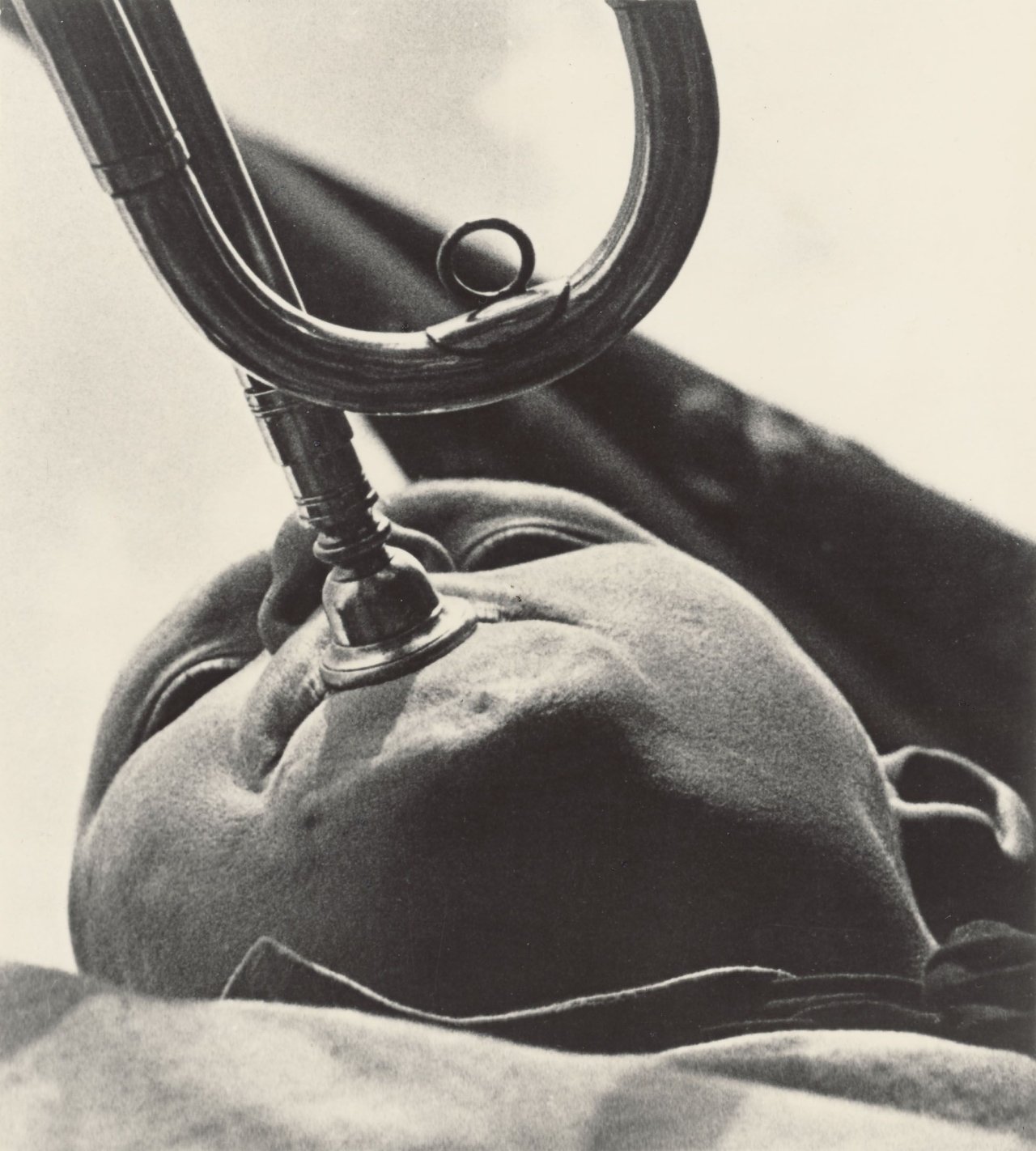 Auf diesem Bild ist das folgende Kunstwerk zu sehen: Alexander  Rodchenko. Pionier mit Trompete. 1930.