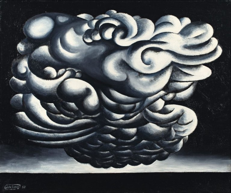 Auf diesem Bild ist das folgende Kunstwerk zu sehen: Johann Georg Müller. „Tornado“. 1957.