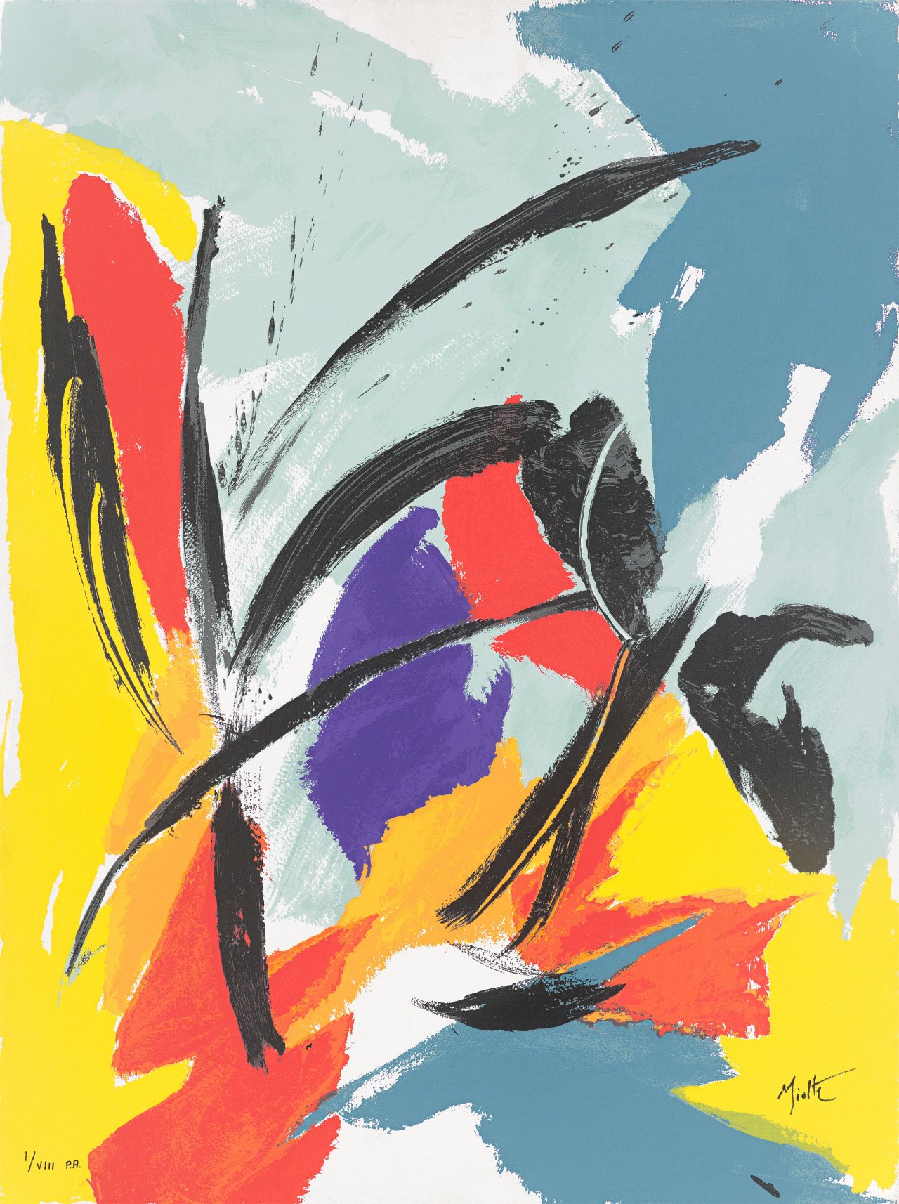 Auf diesem Bild ist das folgende Kunstwerk zu sehen: Jean Miotte. Ohne Titel.