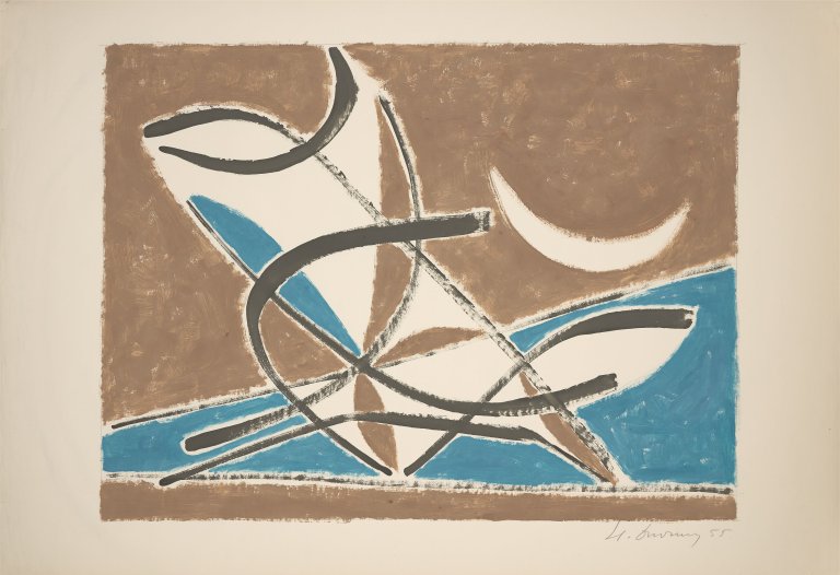 This picture shows the following artwork: Heinrich Maria Davringhausen. Untitled. 1955.