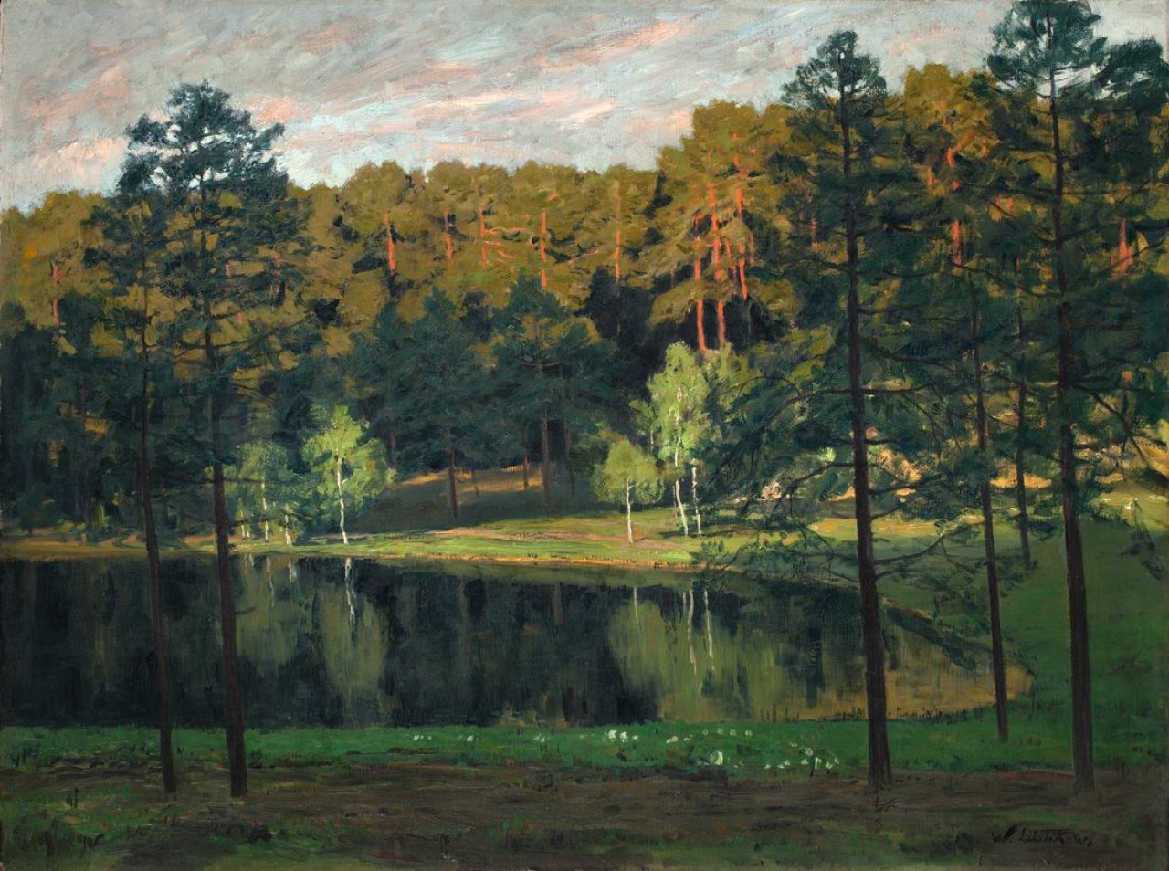 This picture shows the following artwork: Walter Leistikow. Märkische Landschaft. Circa 1897.