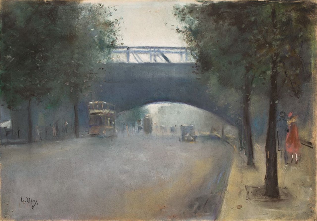Auf diesem Bild ist das folgende Kunstwerk zu sehen: Lesser Ury. „Charing Cross, London“. 1926.