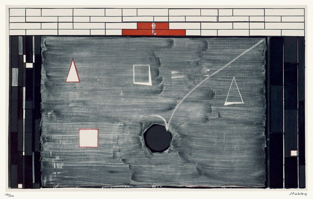 Auf diesem Bild ist das folgende Kunstwerk zu sehen: Thomas Scheibitz. Ohne Titel. 2003.