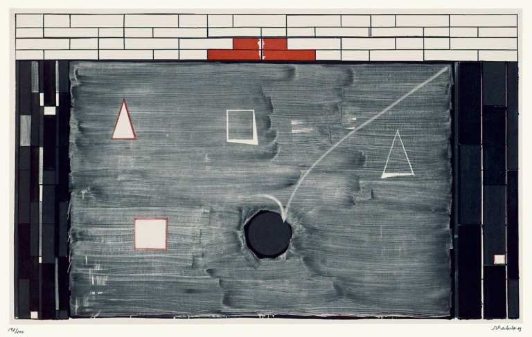 Auf diesem Bild ist das folgende Kunstwerk zu sehen: Thomas Scheibitz. Ohne Titel. 2003.