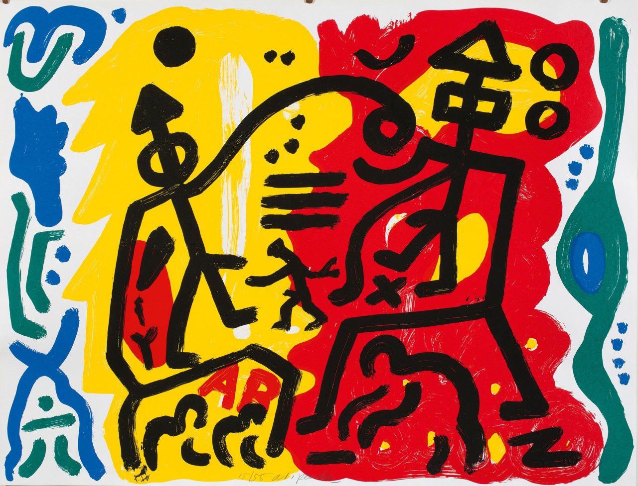This picture shows the following artwork: A.R. Penck. Untitled. 1989.