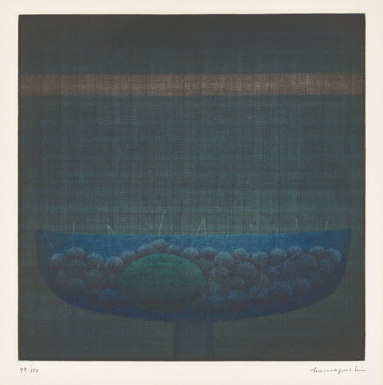 Auf diesem Bild ist das folgende Kunstwerk zu sehen: Yōzō Hamaguchi. „Lemon and Cherries “. 1959.