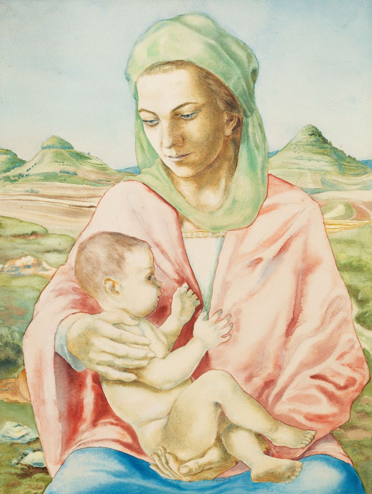 Auf diesem Bild ist das folgende Kunstwerk zu sehen: Rudolf Schlichter. Madonna. Um 1934.