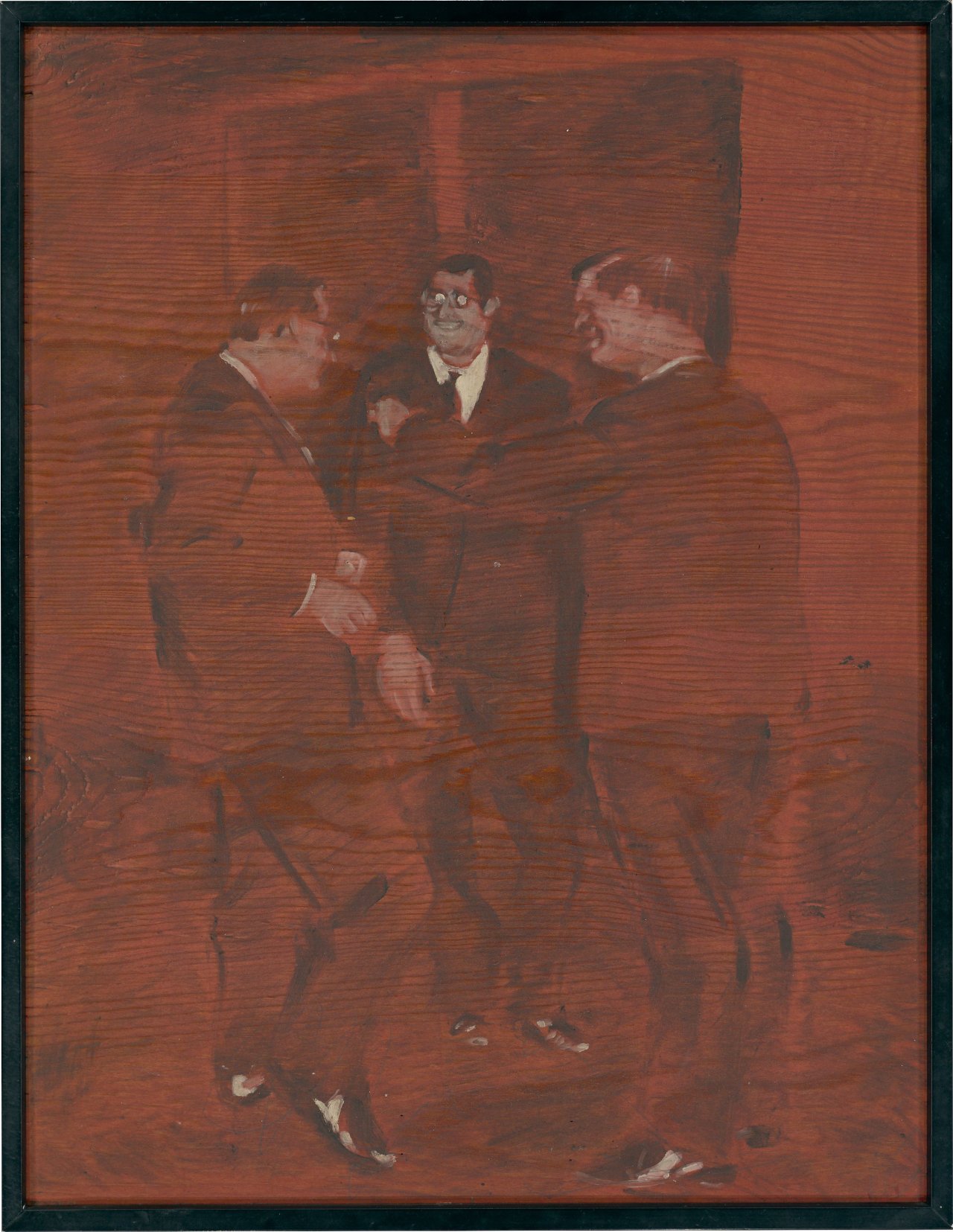 This picture shows the following artwork: Johannes Grützke. ”Die Coleurstudenten”. 1967.