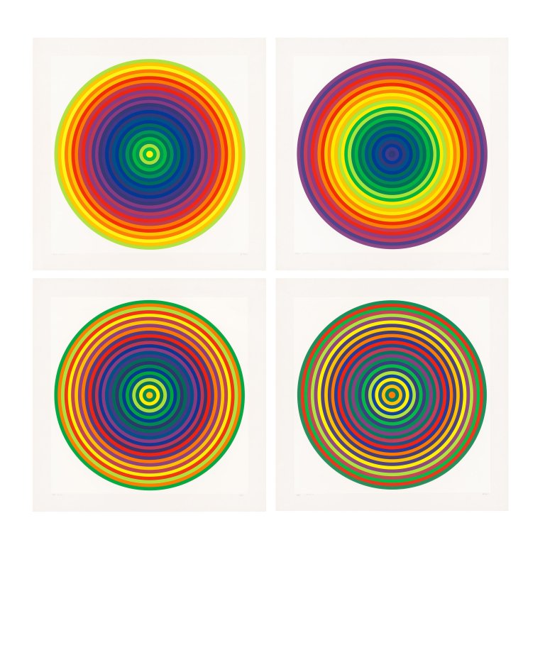 Auf diesem Bild ist das folgende Kunstwerk zu sehen: Julio Le Parc. „COULEUR NO.1“. 1971.