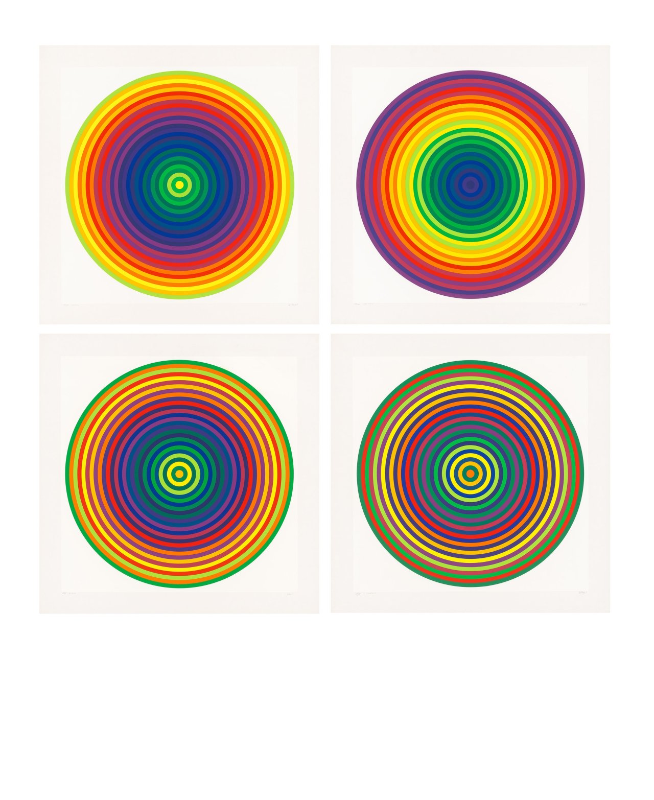 Auf diesem Bild ist das folgende Kunstwerk zu sehen: Julio Le Parc. „COULEUR NO.1“. 1971.