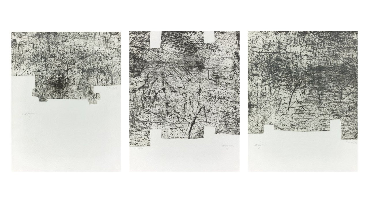 Auf diesem Bild ist das folgende Kunstwerk zu sehen: Eduardo Chillida. „Une Hélène de vent ou de fumée“. 1990.