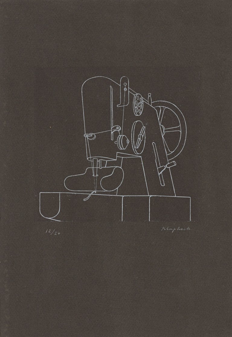This picture shows the following artwork: Konrad Klapheck. ”Inquisition”. 1974.