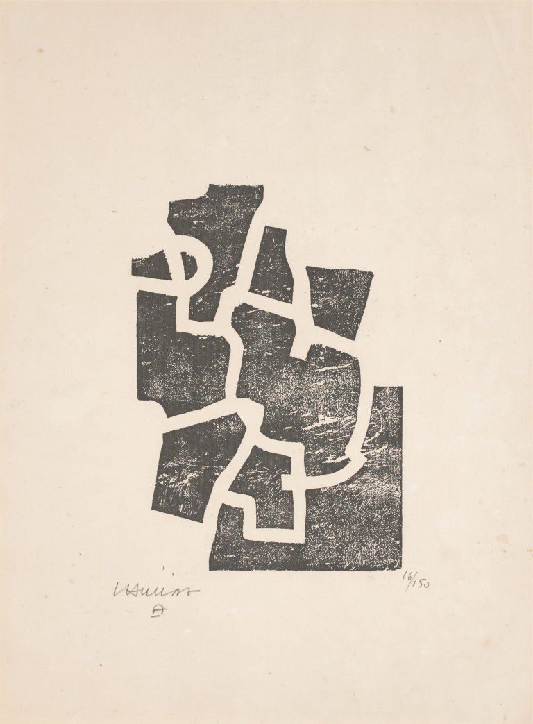 This picture shows the following artwork: Eduardo Chillida. ”Sakondu”. 1968.