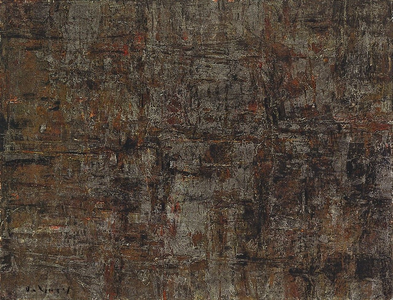 This picture shows the following artwork: Karl Fred Dahmen. „Strukturale Komposition“. Circa 1958.
