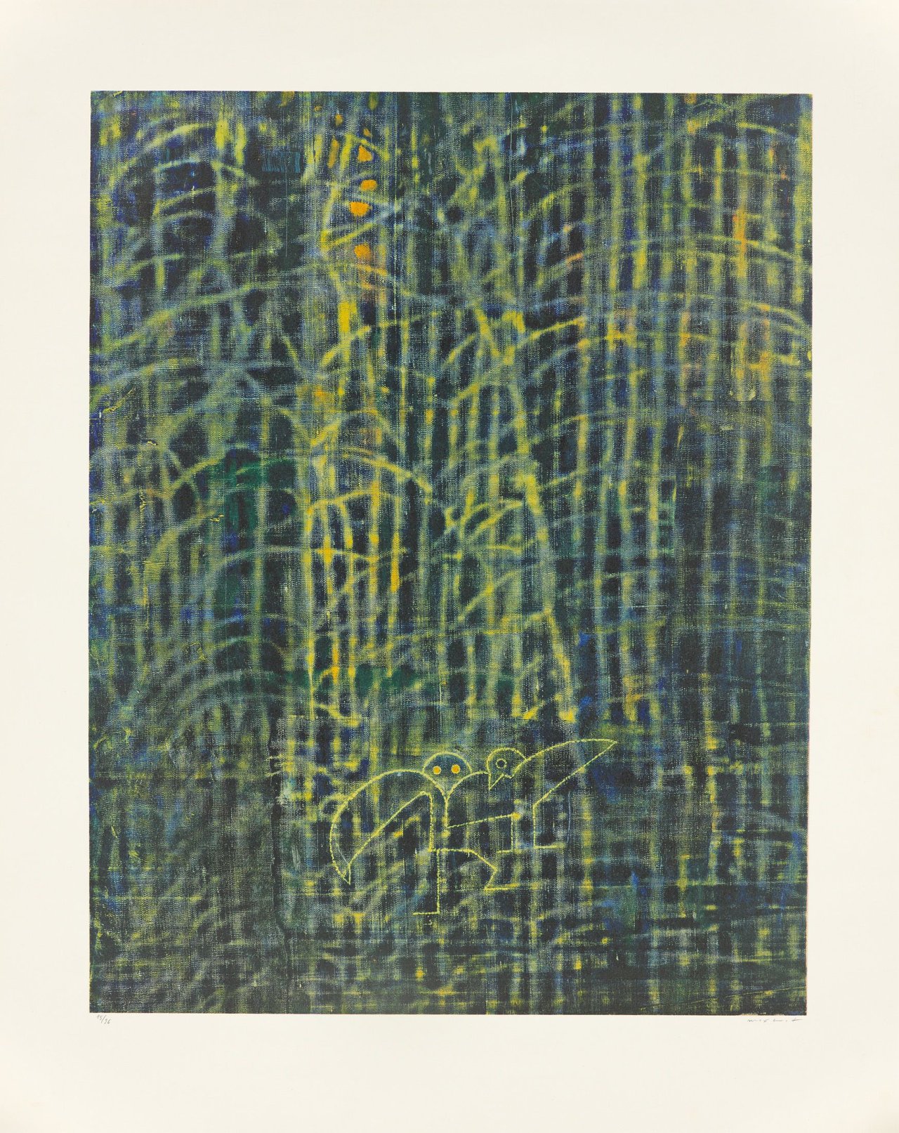 Auf diesem Bild ist das folgende Kunstwerk zu sehen: Max Ernst. „Geheimnis der Liebe“. 1971.