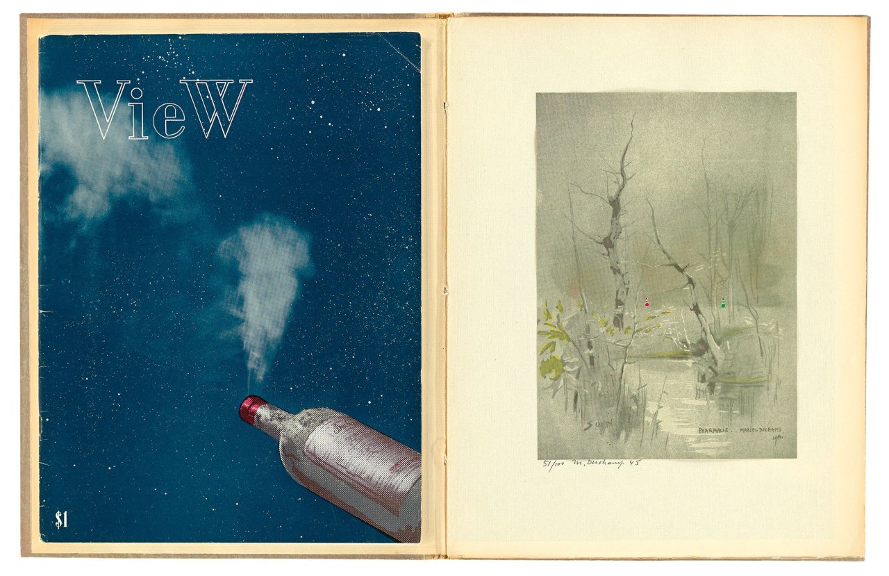 This picture shows the following artwork: Marcel Duchamp. „View“. 1945.