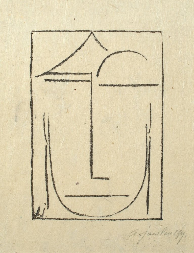 Auf diesem Bild ist das folgende Kunstwerk zu sehen: Alexej von Jawlensky. „Kopf“. 1921.