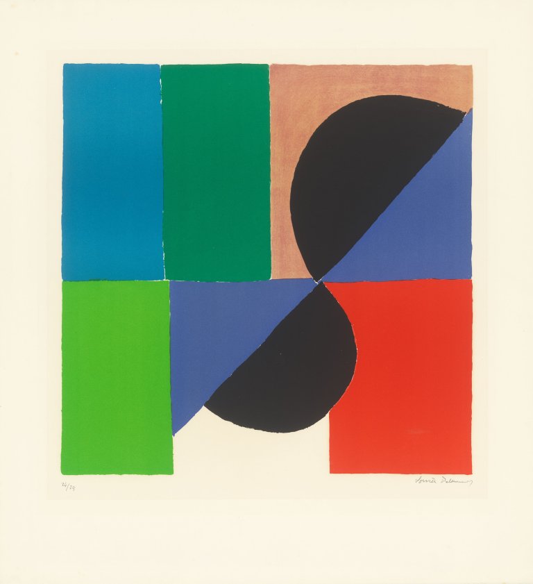 Auf diesem Bild ist das folgende Kunstwerk zu sehen: Sonia Delaunay. „Nocturne matinal“. 1972.