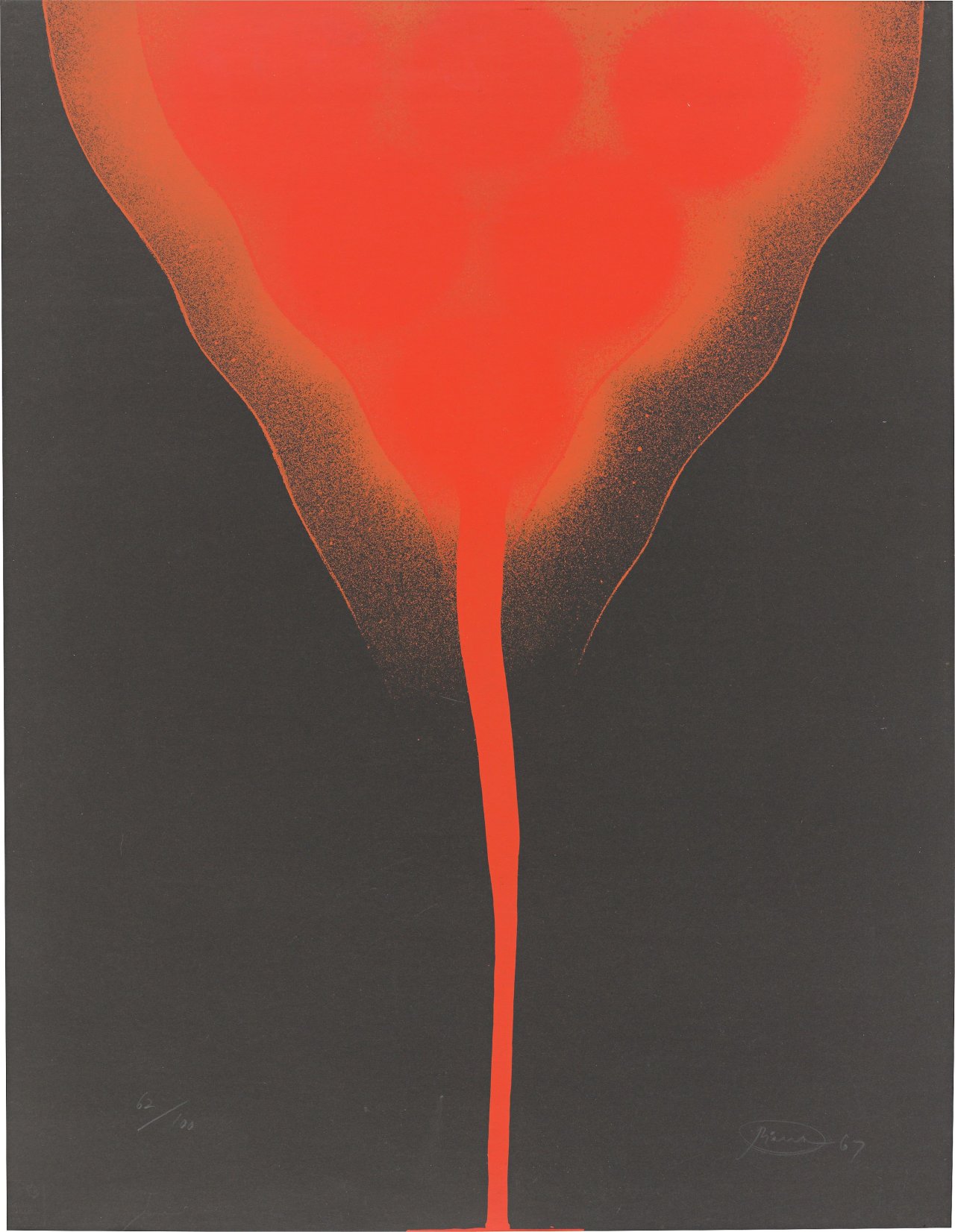 Auf diesem Bild ist das folgende Kunstwerk zu sehen: Otto Piene. „ohne titel“. 1967.