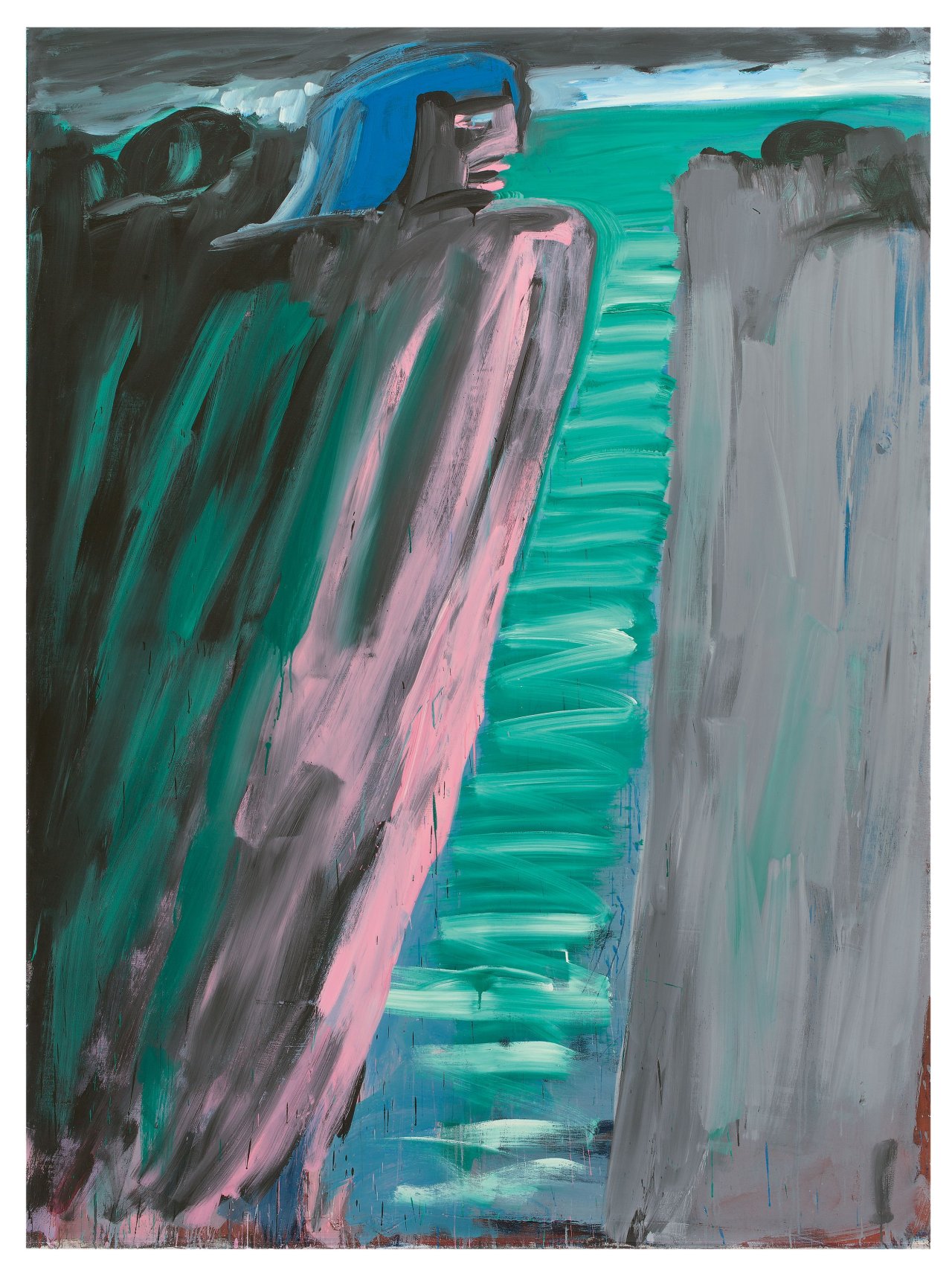 Auf diesem Bild ist das folgende Kunstwerk zu sehen: Karl Horst Hödicke. „Felsen der Sirene“. 1982.