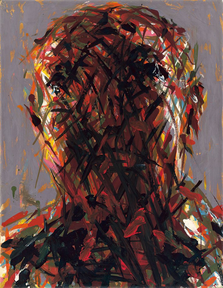 Auf diesem Bild ist das folgende Kunstwerk zu sehen: Max Uhlig. Bildnis Mário Calábria. 1990.