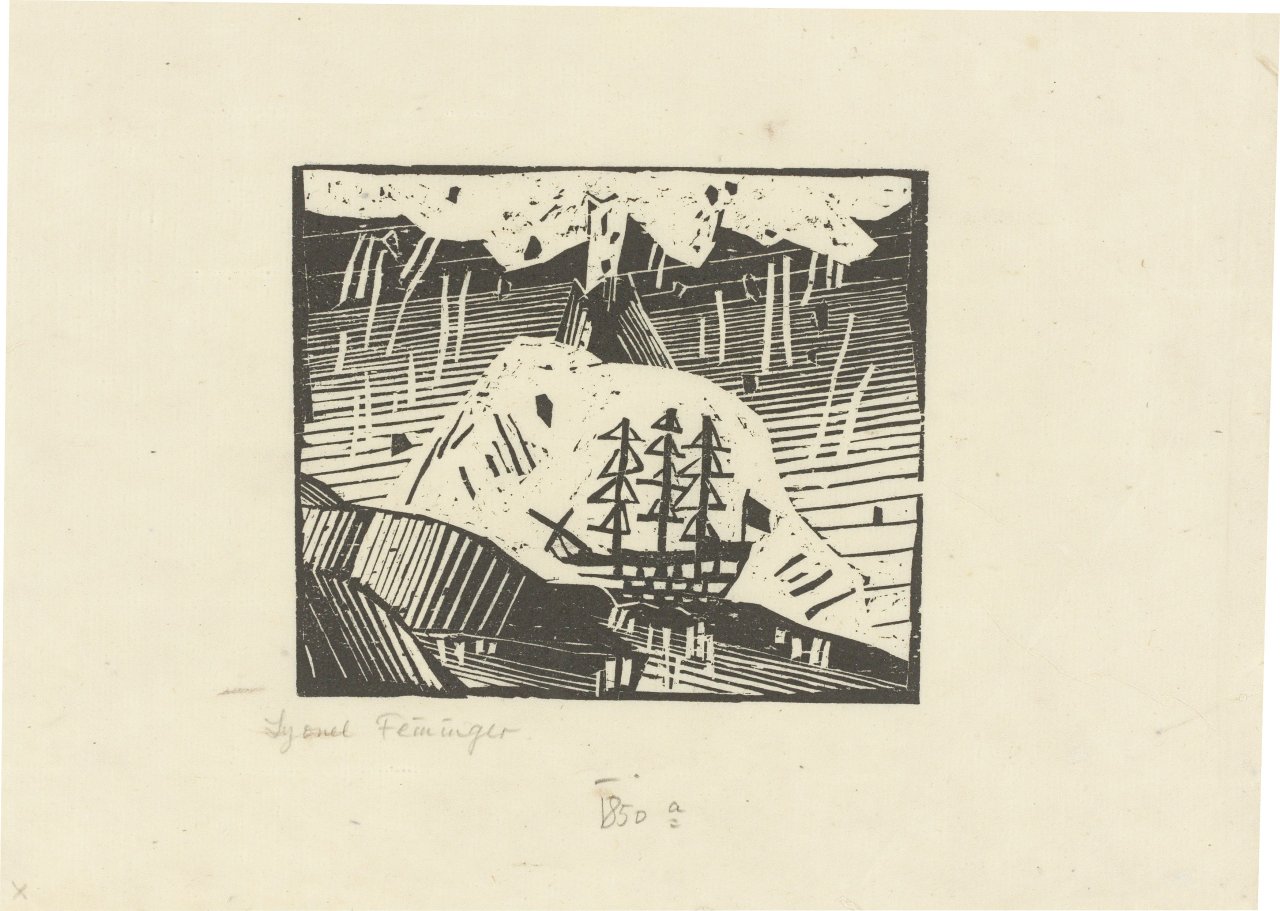 This picture shows the following artwork: Lyonel Feininger. „Vulkan“. 1918.