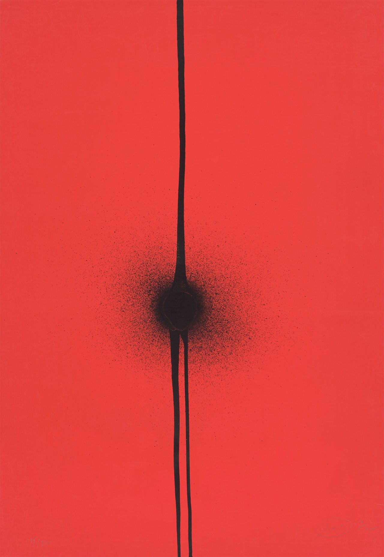Auf diesem Bild ist das folgende Kunstwerk zu sehen: Otto Piene. „ohne Titel“. 1971/72.
