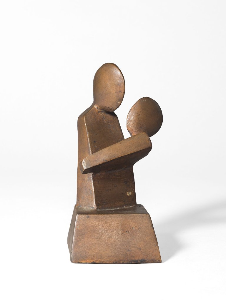 Auf diesem Bild ist das folgende Kunstwerk zu sehen: Anton Räderscheidt. Ohne Titel (Mutter und Kind). 1919/1975.