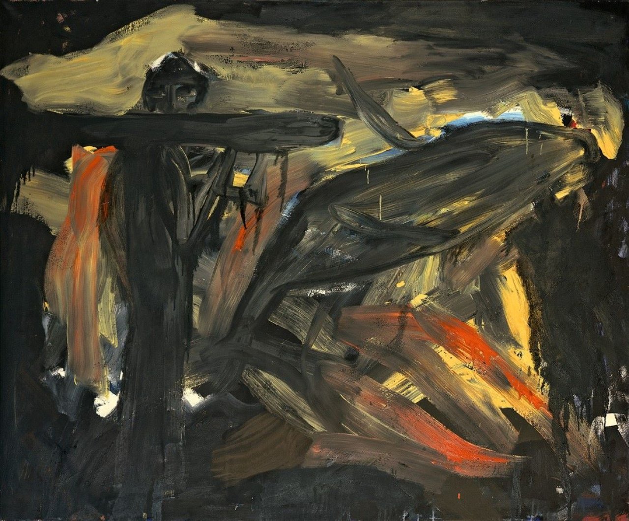 Auf diesem Bild ist das folgende Kunstwerk zu sehen: Bernd Koberling. Ohne Titel (Walgang). 1983/84.