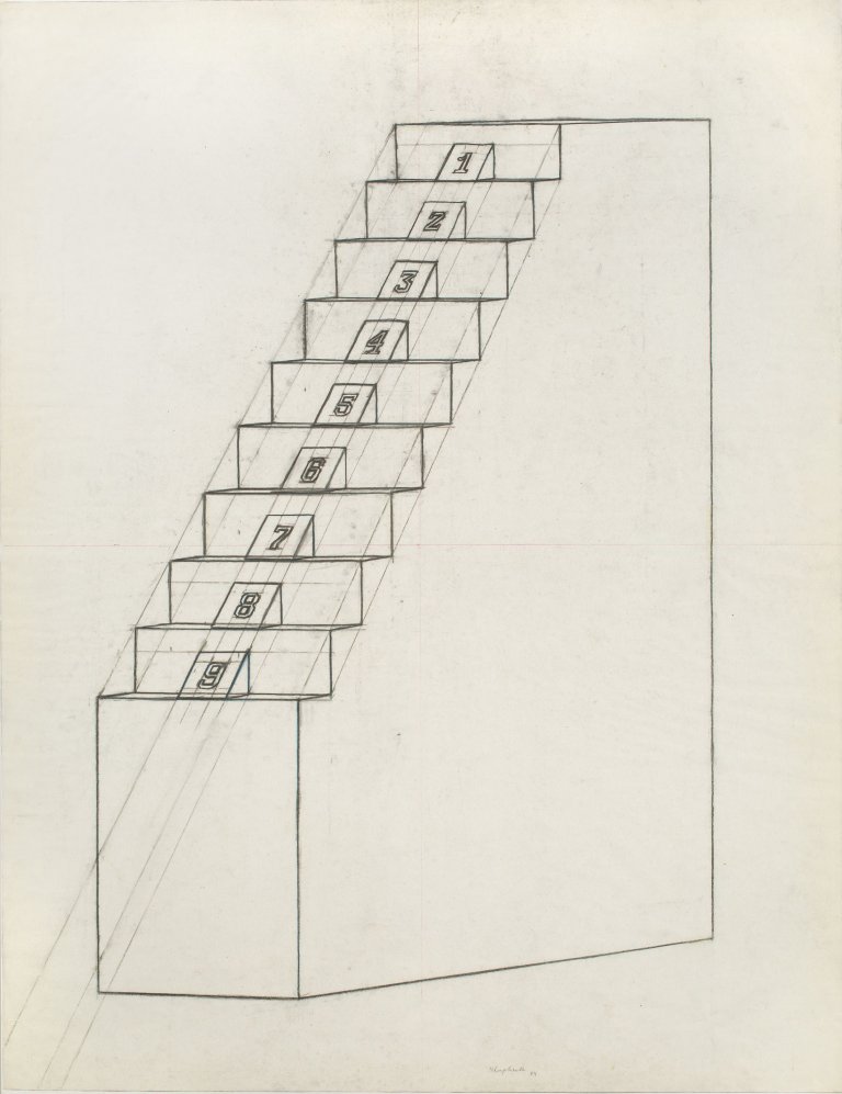 This picture shows the following artwork: Konrad Klapheck. Vorzeichnung zu „Läuterung“. 1974.