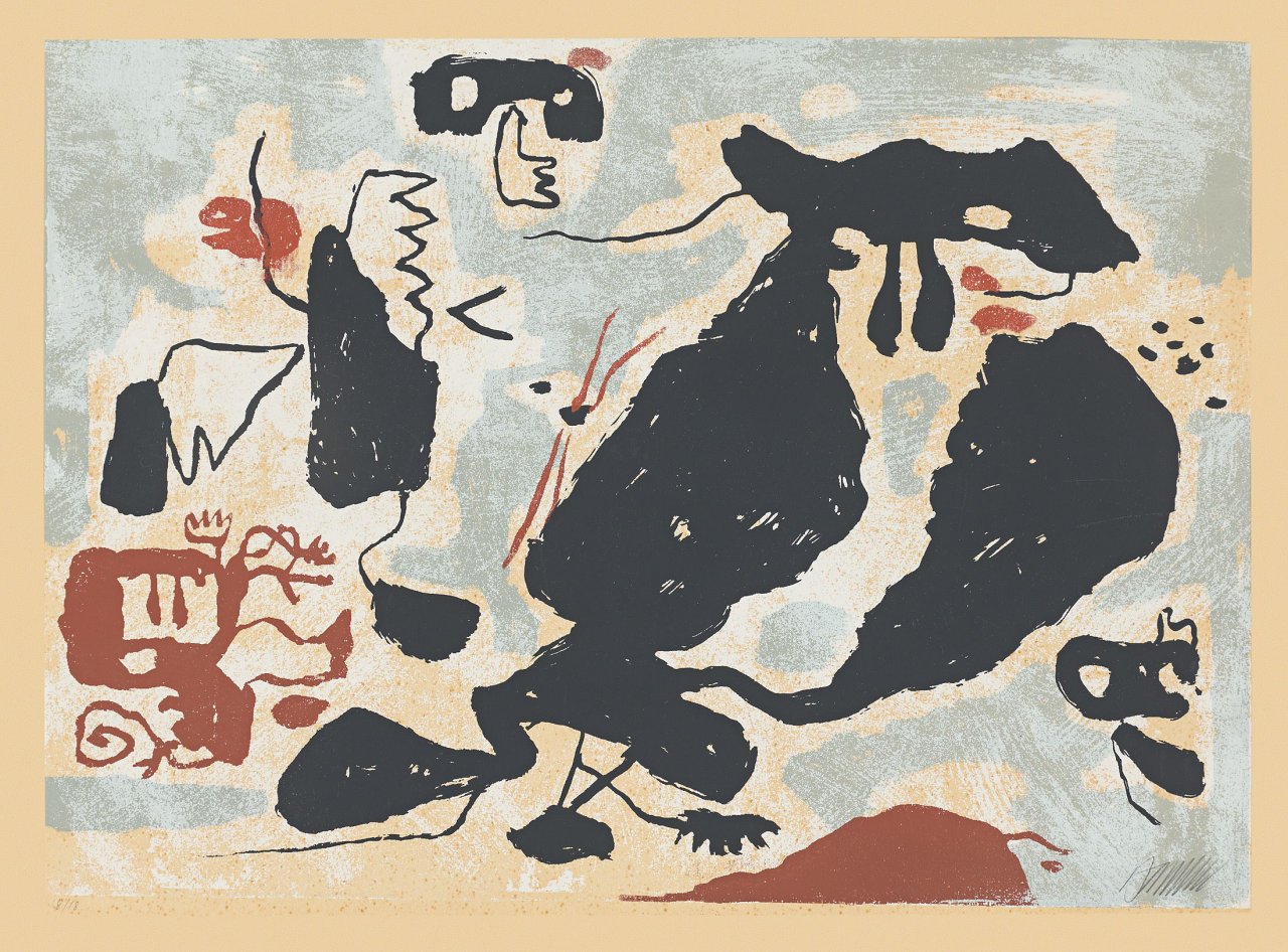Auf diesem Bild ist das folgende Kunstwerk zu sehen: Willi Baumeister. „Faust“. 1952.
