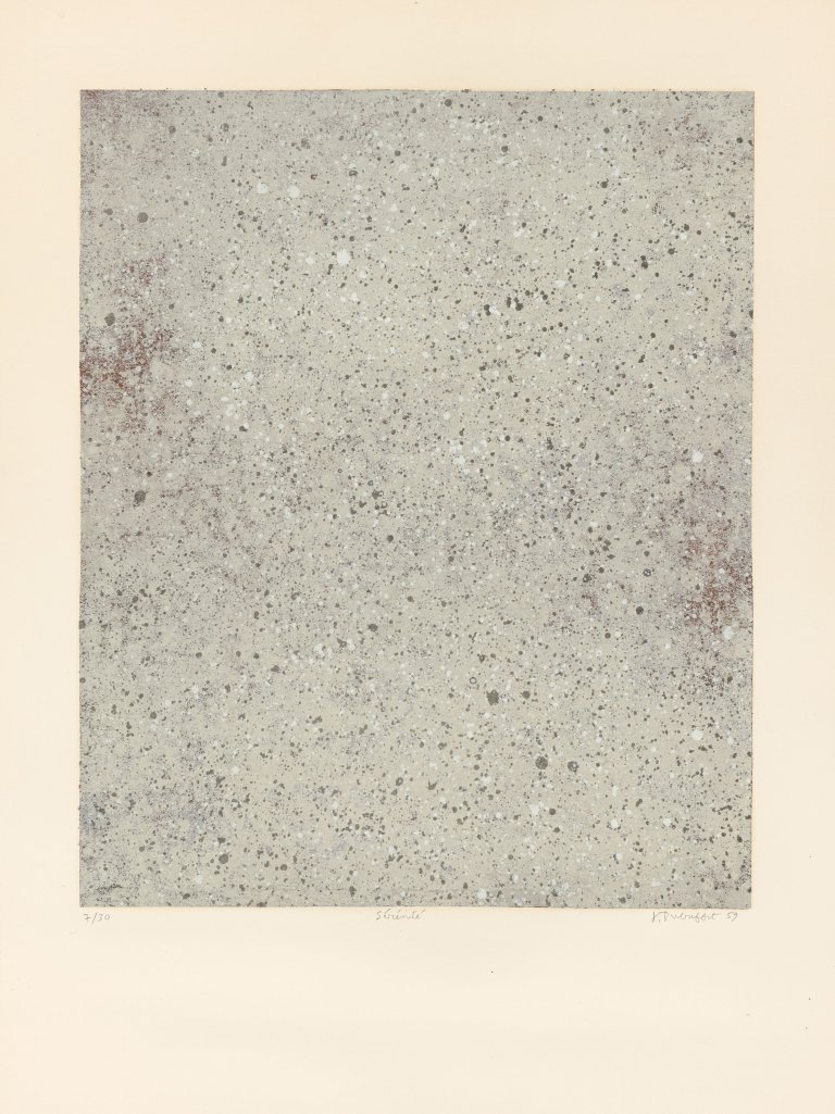 Auf diesem Bild ist das folgende Kunstwerk zu sehen: Jean Dubuffet. „Sérénité“. 1959.