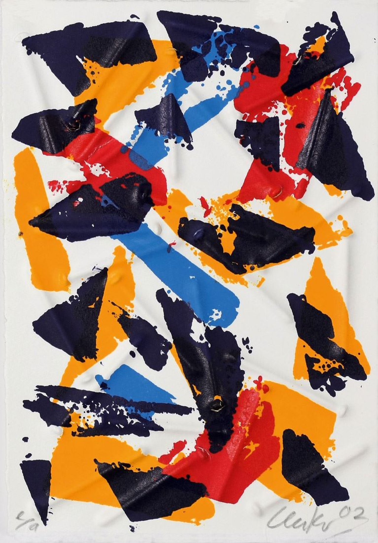 Auf diesem Bild ist das folgende Kunstwerk zu sehen: Günther Uecker. Ohne Titel. 2002.