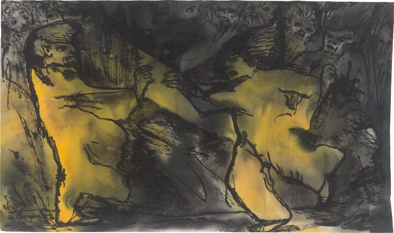 This picture shows the following artwork: Emil Nolde. ”Gnome”.