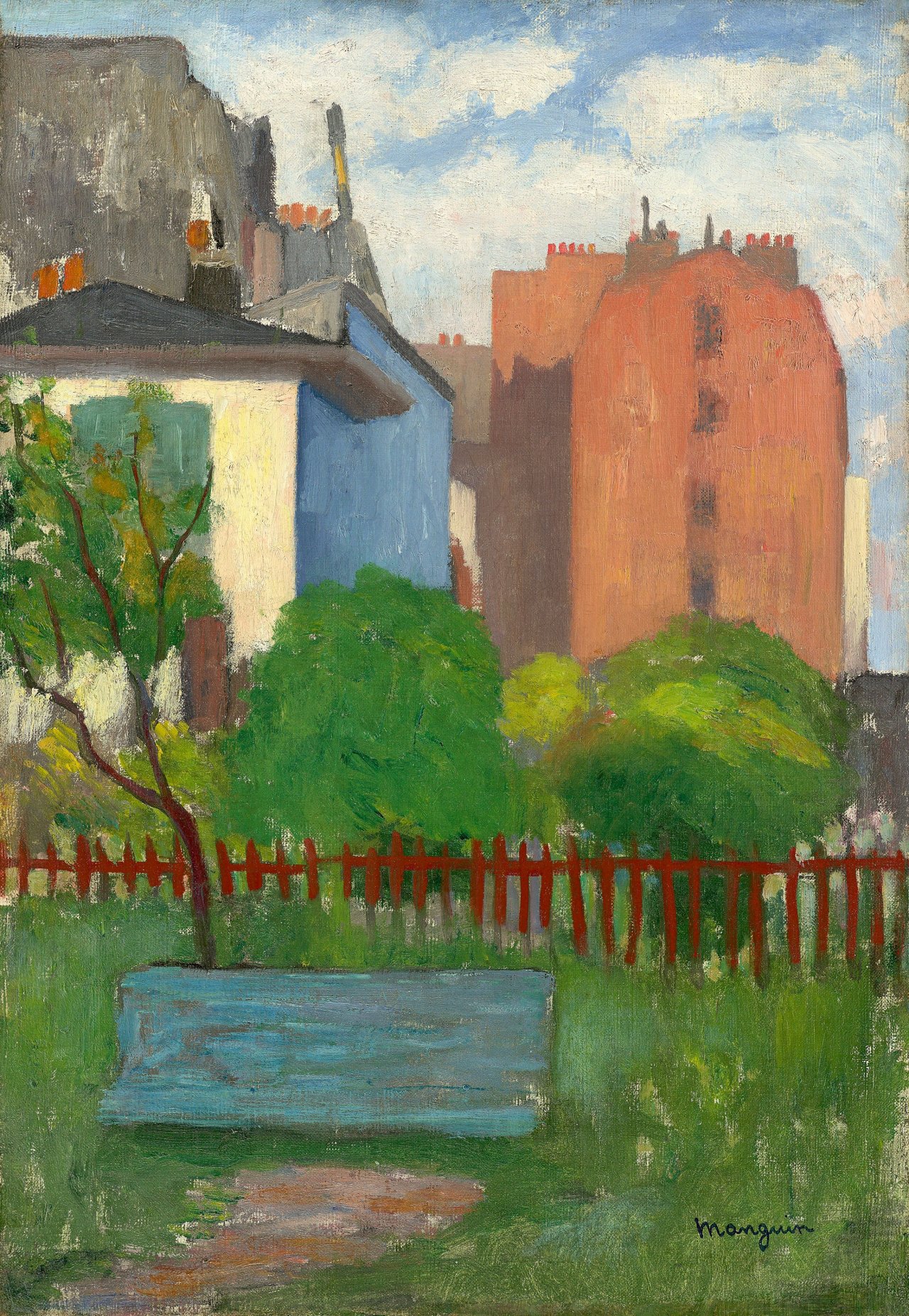 Auf diesem Bild ist das folgende Kunstwerk zu sehen: Henri Manguin. Le banc, rue Boursault. 1899.