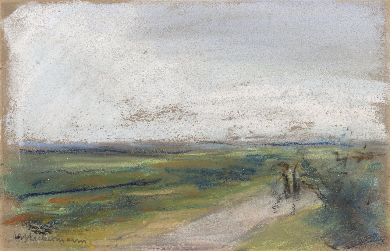 This picture shows the following artwork: Max Liebermann. ”Landschaft (Noordwijk aan Zee)”. Circa 1910.