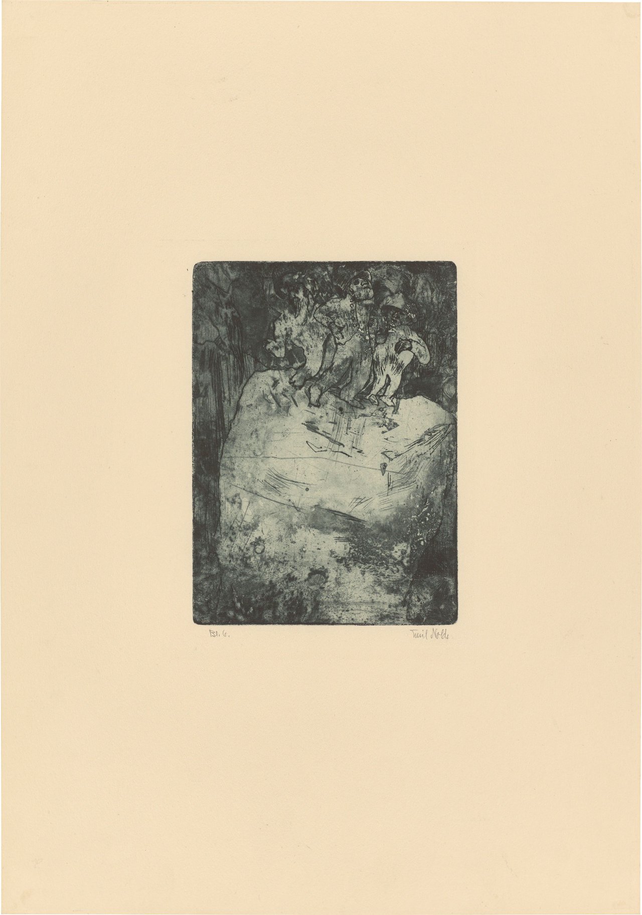 This picture shows the following artwork: Emil Nolde. ”Bummler”. 1905.