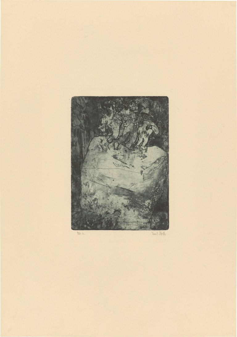 This picture shows the following artwork: Emil Nolde. ”Bummler”. 1905.