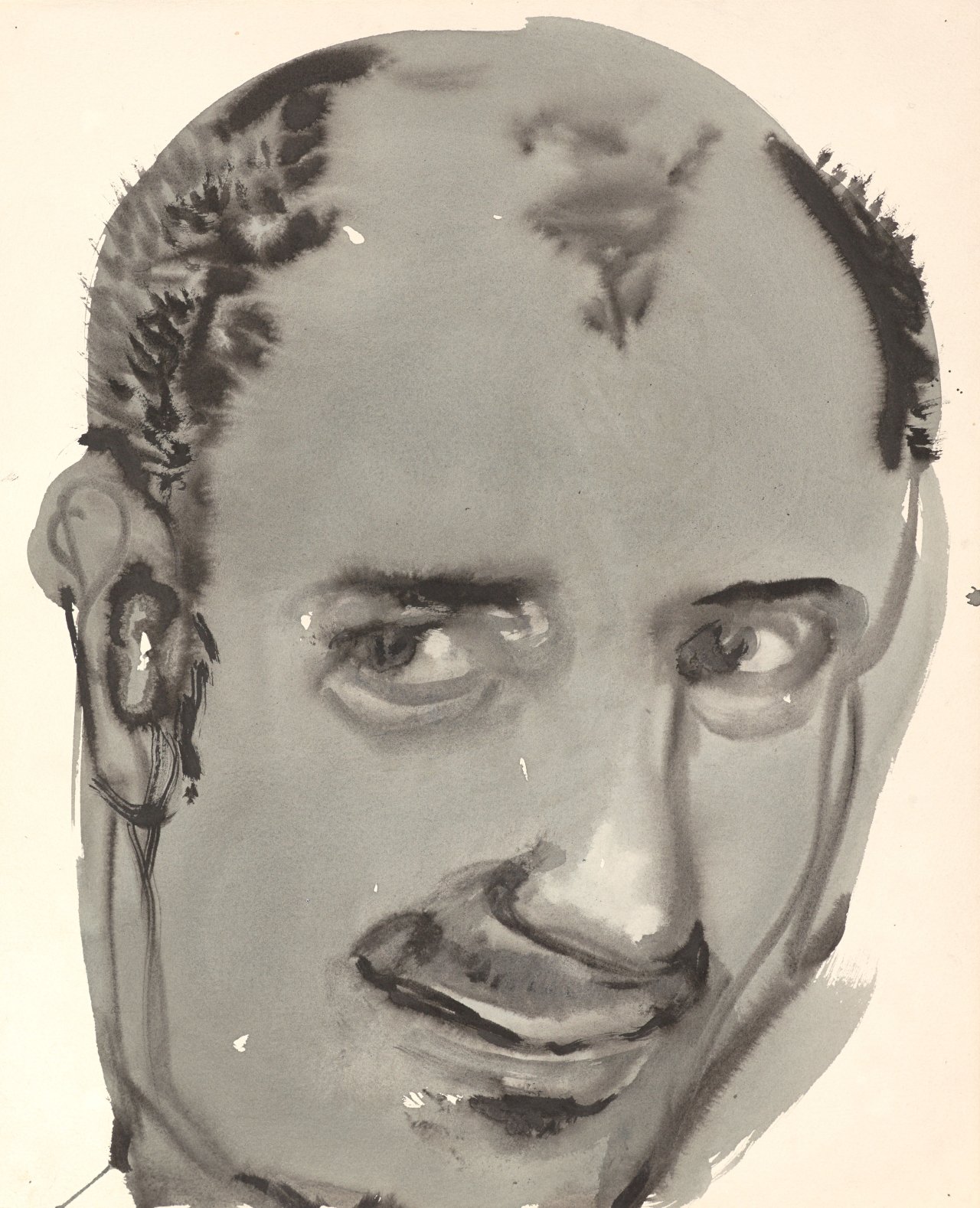 Auf diesem Bild ist das folgende Kunstwerk zu sehen: Marlene Dumas. „Portrait of Frank Wagner (from the Rejects series)“. 1996.