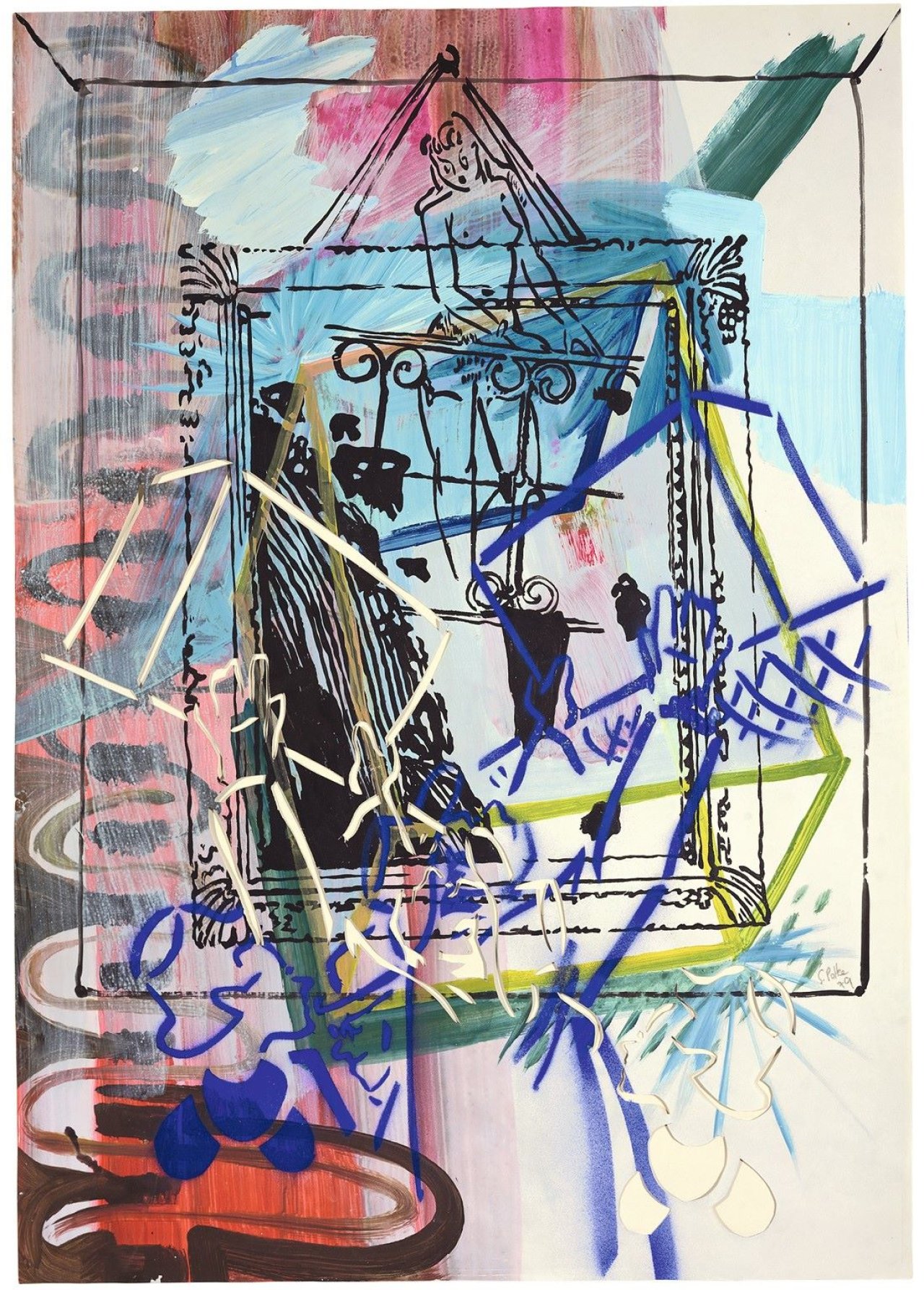 This picture shows the following artwork: Sigmar Polke. Ohne Titel. 1979.