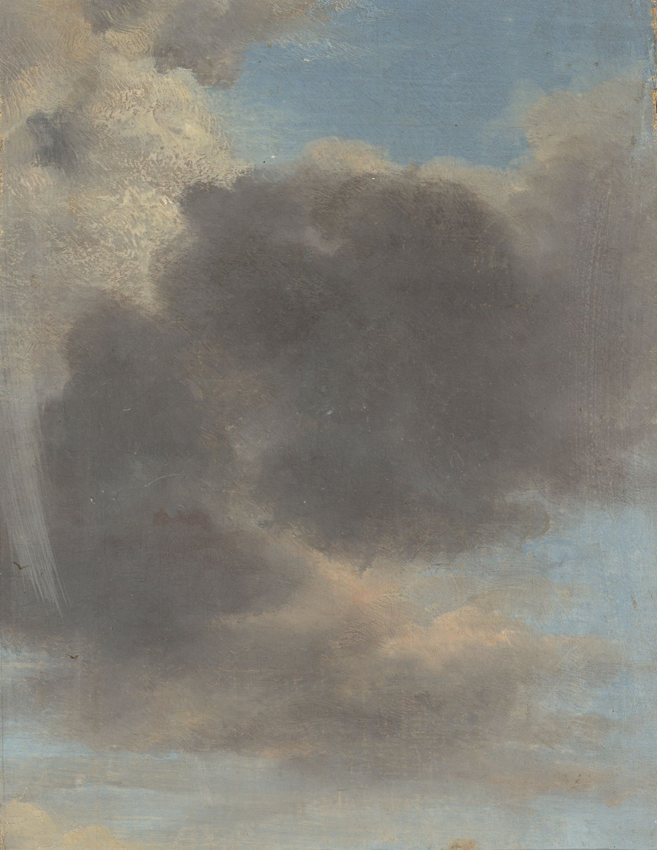 Auf diesem Bild ist das folgende Kunstwerk zu sehen:  Französisch, um 1820/30. Wolkenstudie.