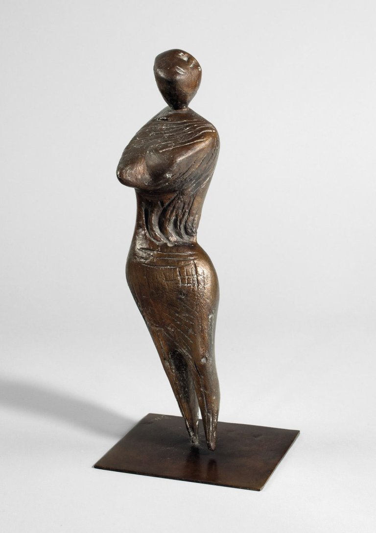 Auf diesem Bild ist das folgende Kunstwerk zu sehen: Bernhard Heiliger. „Beschwingte Figur“. 1956.
