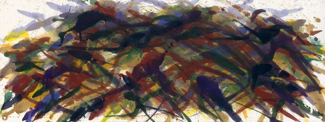 This picture shows the following artwork: Max Uhlig. Landschaft. 1984.