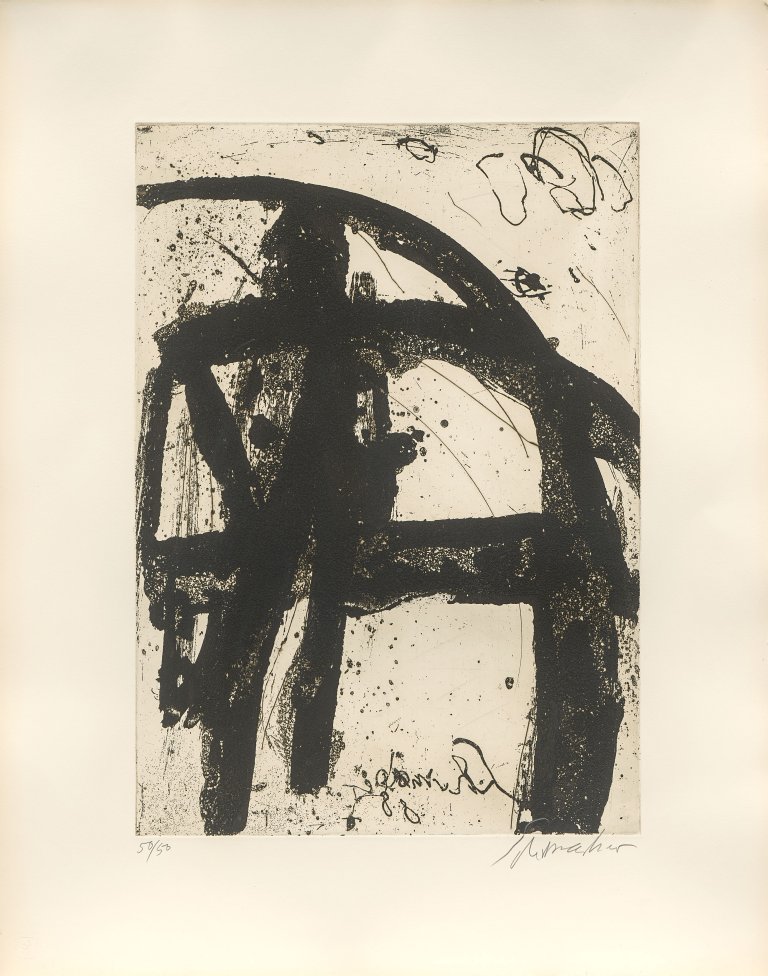 Auf diesem Bild ist das folgende Kunstwerk zu sehen: Emil Schumacher. 3/1988. 1988.