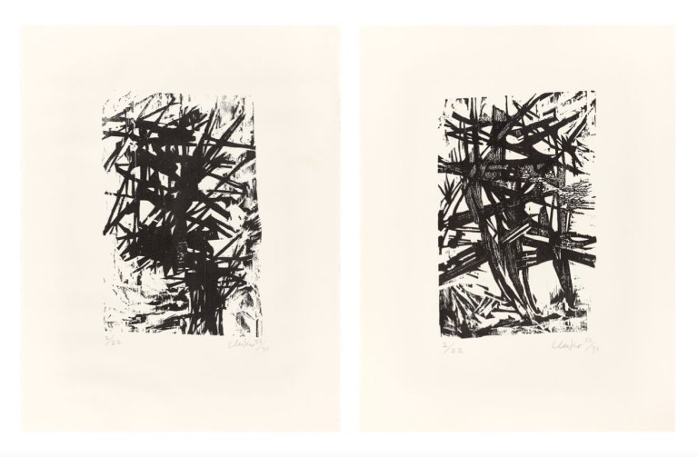 Auf diesem Bild ist das folgende Kunstwerk zu sehen: Günther Uecker. Ohne Titel. 1990.