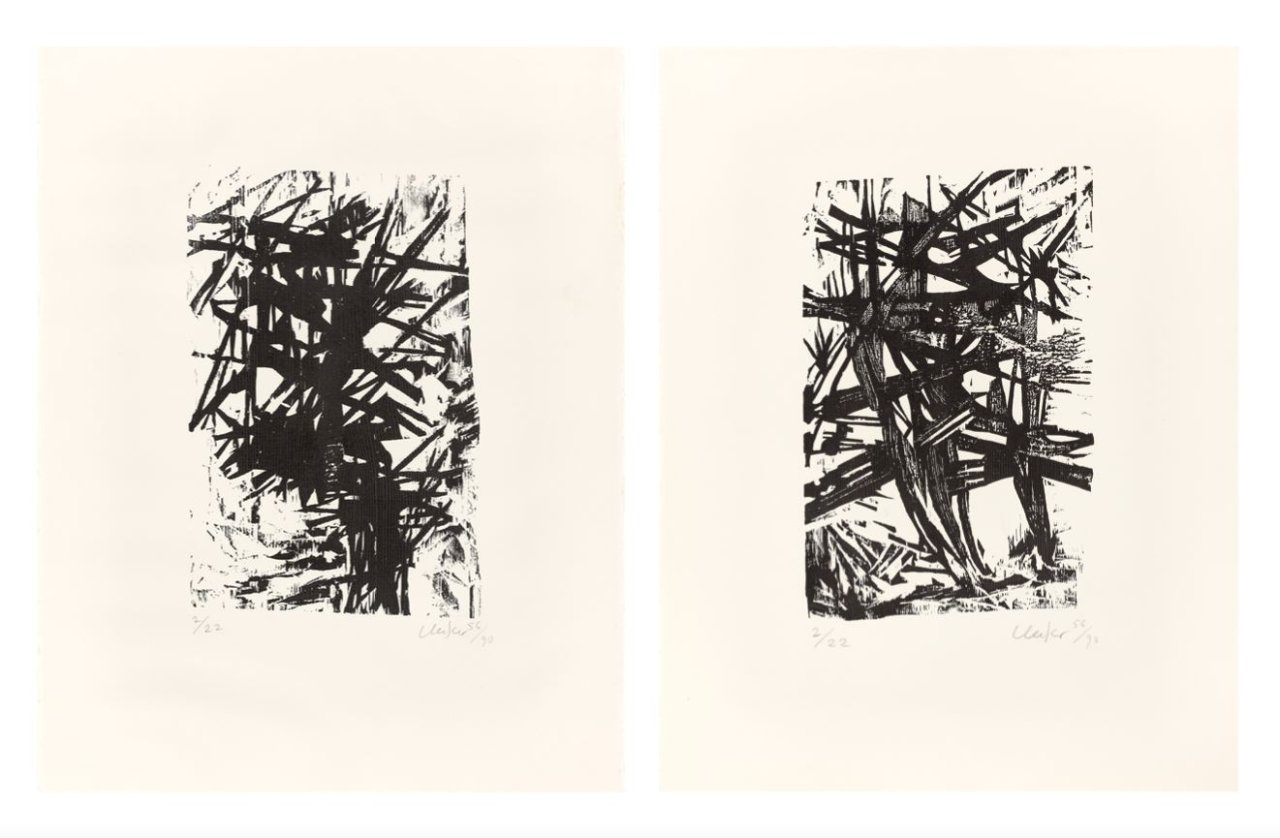 Auf diesem Bild ist das folgende Kunstwerk zu sehen: Günther Uecker. Ohne Titel. 1990.