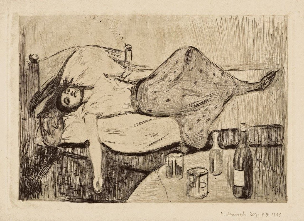 This picture shows the following artwork: Edvard Munch. „Der Tag danach“ („The day after“). 1894.